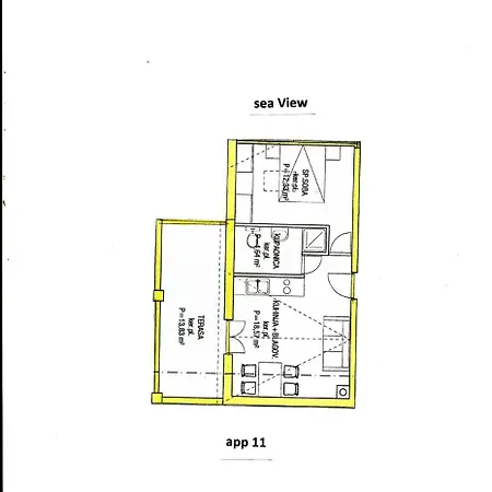 In With Seaview, Terrace, Air Condition, Wifi * Brist